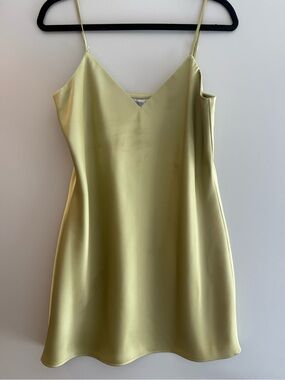 Gianni Bini Lemon-Green Slip Top
